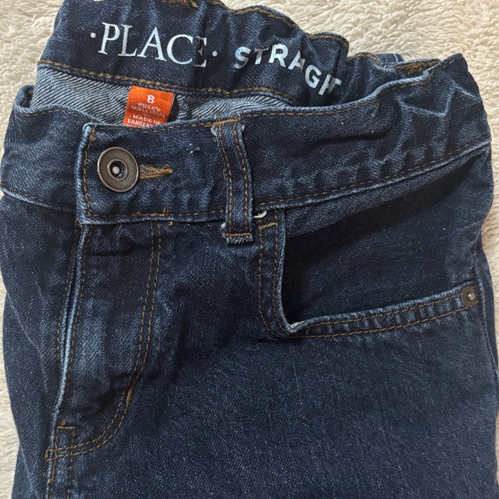 The Children’s Place Boys Husky Blue Jeans
